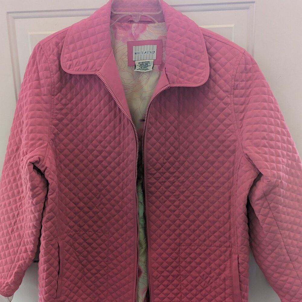 White Stag pink quilted woman's sz 2x (18/20 ) jacket